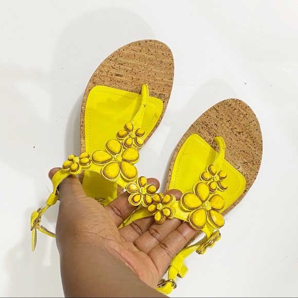 kenneth cole yellow sandals